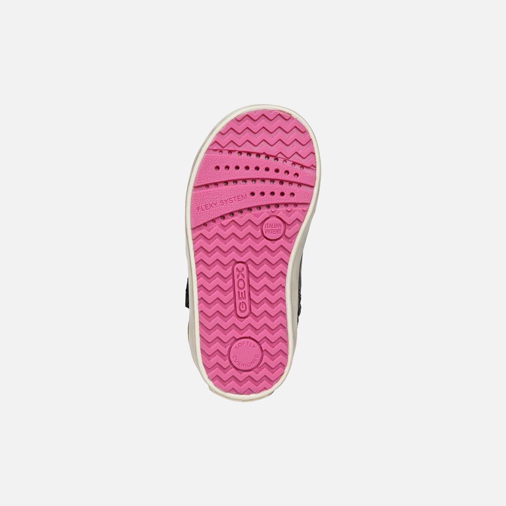 Tenis Geox Bebe Pretas - Kilwi Girl - PREQS9467